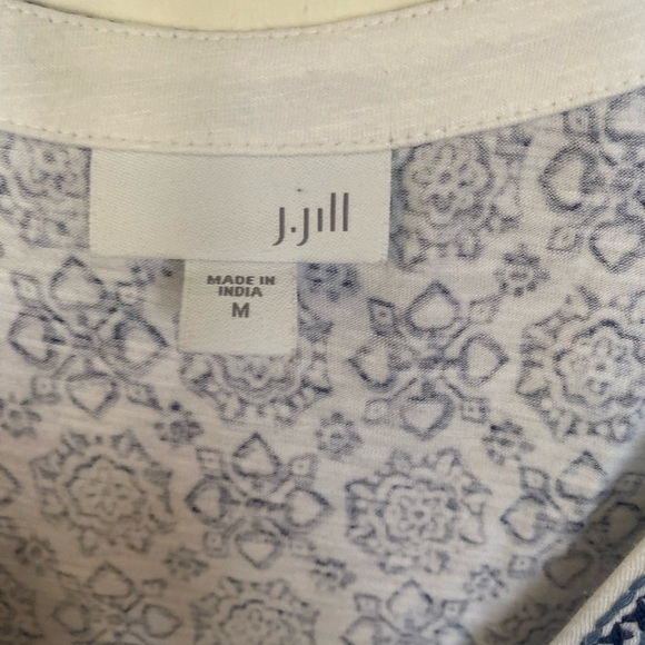 J. Jill women’s button down front tunic sleeveless top medium - Picture 3 of 8